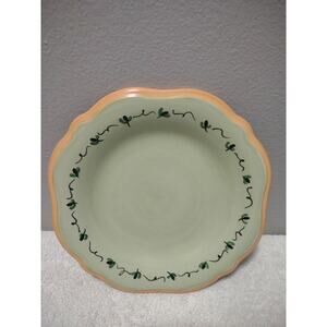 Pfaltzgraff Pistoulet Secrets of Jana Kolpen green stoneware salad plate